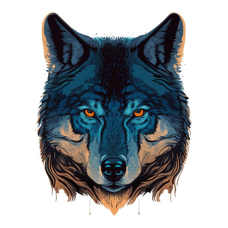 Wolf Head Illustration comme le fabuleux présent