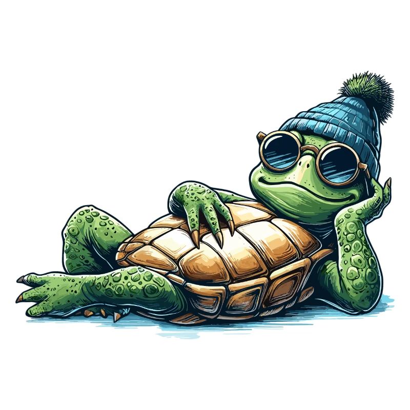 Chill Toad Turtle Cool Chill Gift