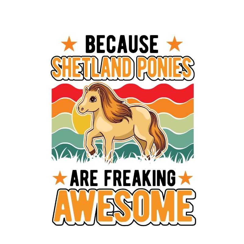 Parce que les poneys Shetland sont impressionnants