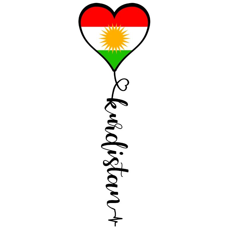 Drapeau du Kurdistan Bakur Bashur Rojava Rojhlt Newroz