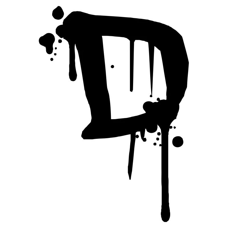 Graffiti D tombe jet de sang Farbklex