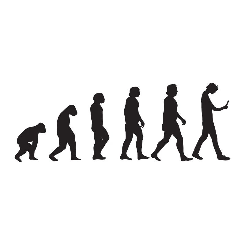 Human evolution to phone addiction