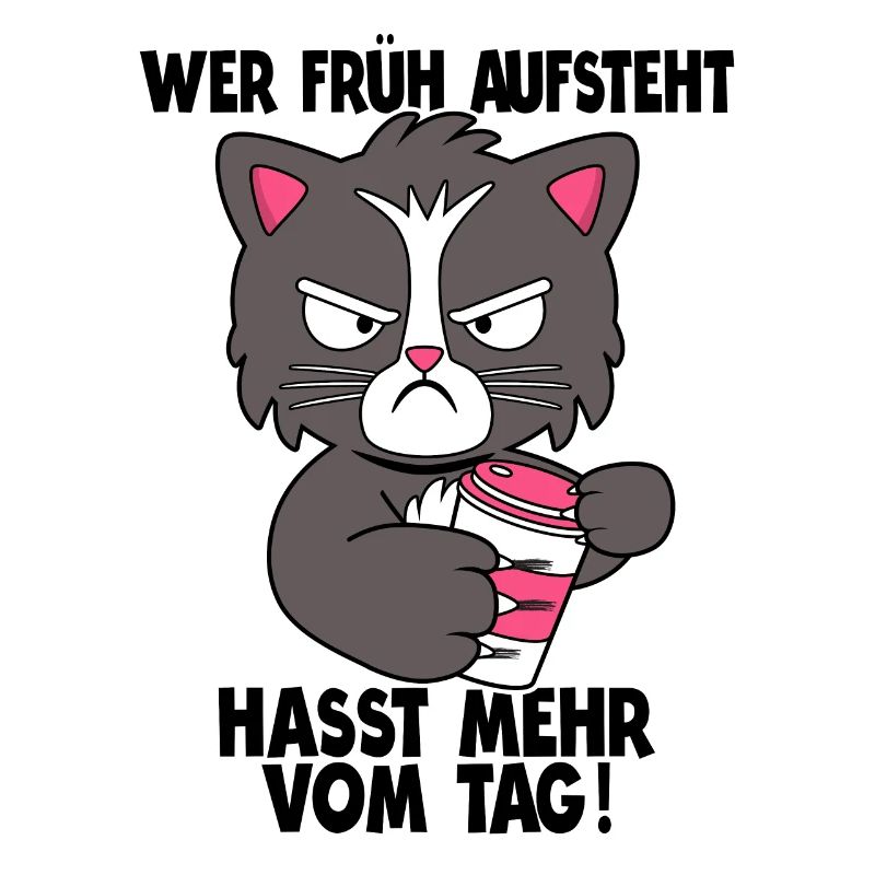 Morgenmuffel Langschläfer Büro Humor Geschenk