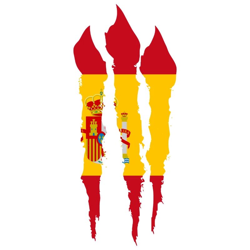 Drapeau d’Espagne Scratch Griffes de drapeau espagnol