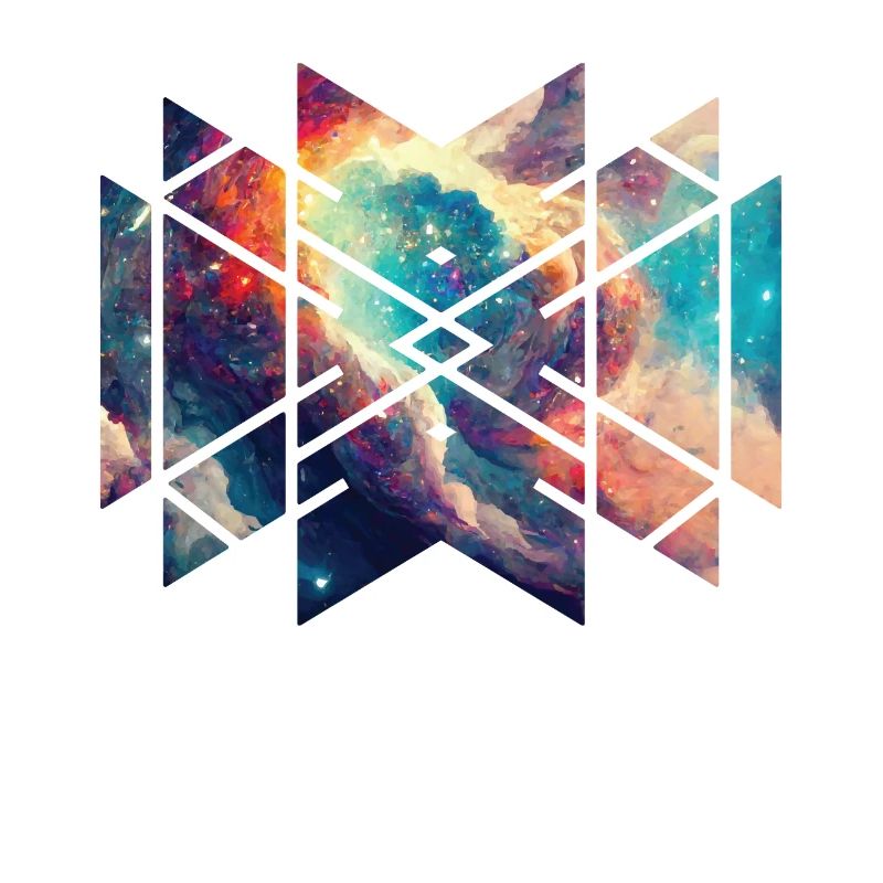 Sacred Geometry Nebula Colorful Universe Outer