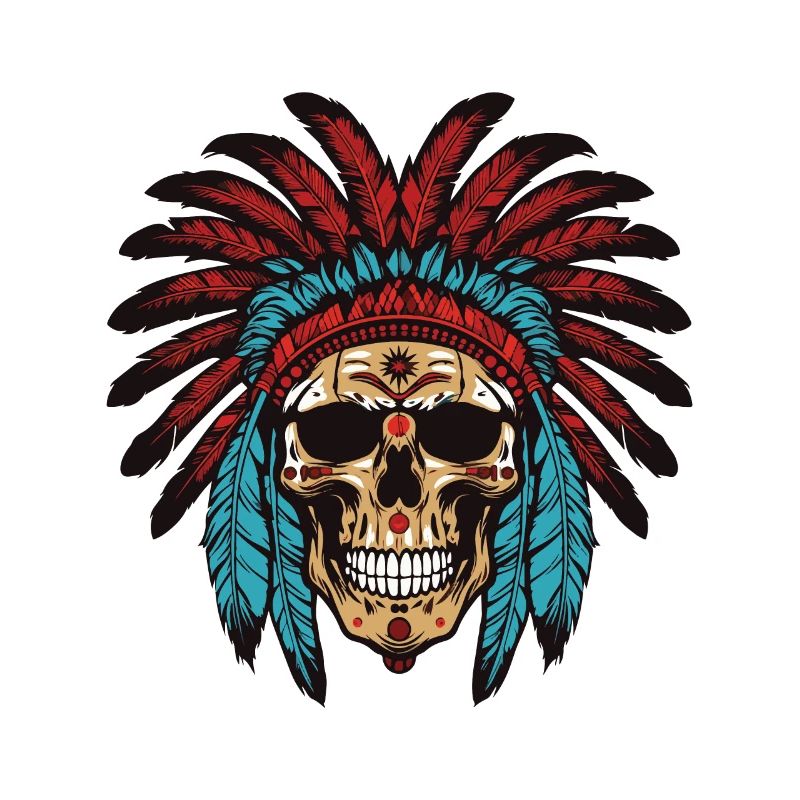 Chef indien Apache Skull