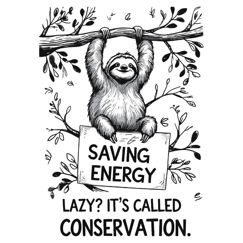 Sloth – Lazy? That's called energy saving!