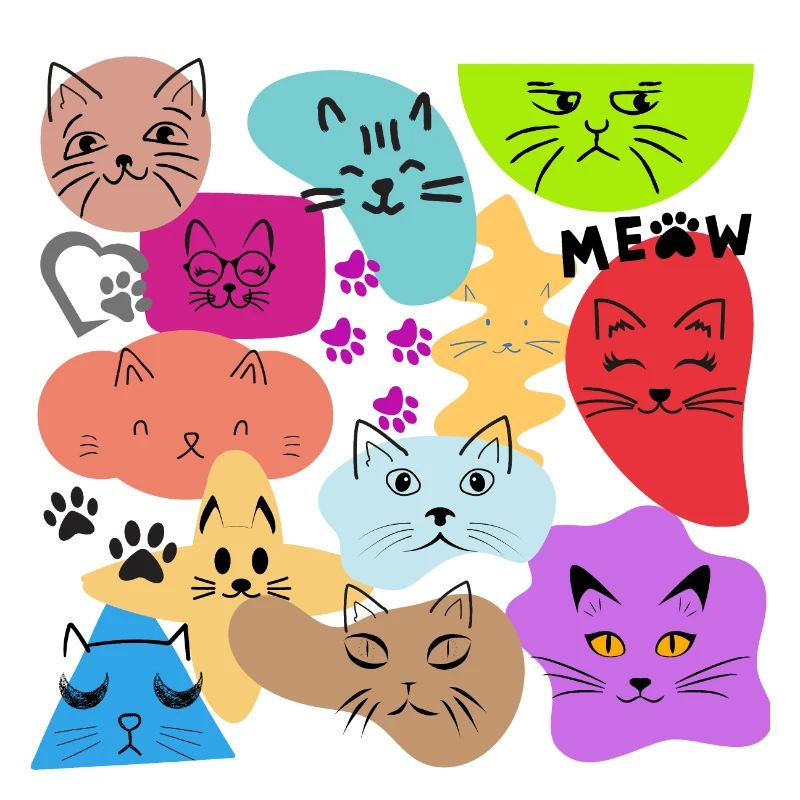 I Love Cats Textless
