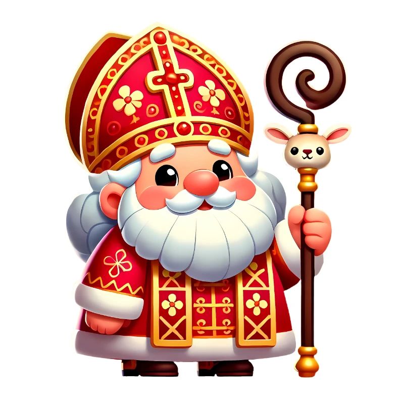 Conception de dessin animé festif de Saint-Nicolas