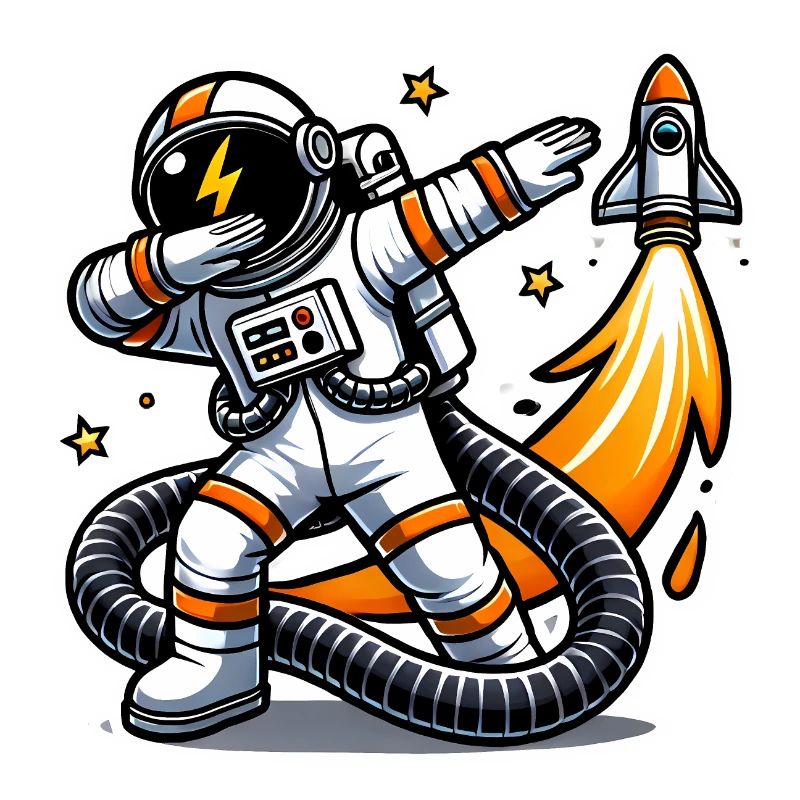 Drôle Dabbing astronaute conception spatiale