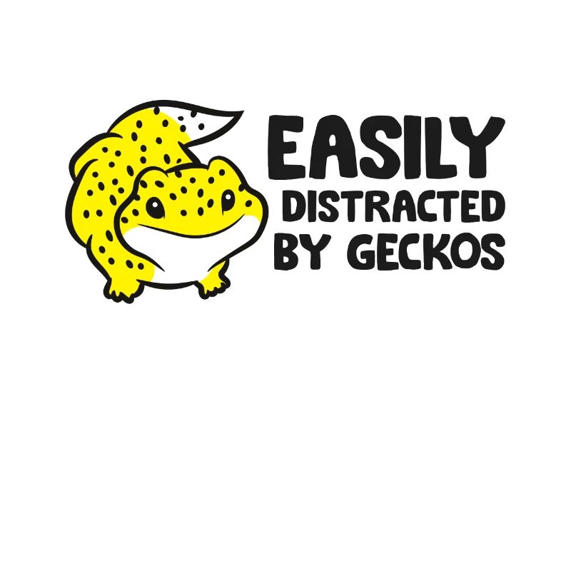 Facilement distrait par le gecko léopard de gecko