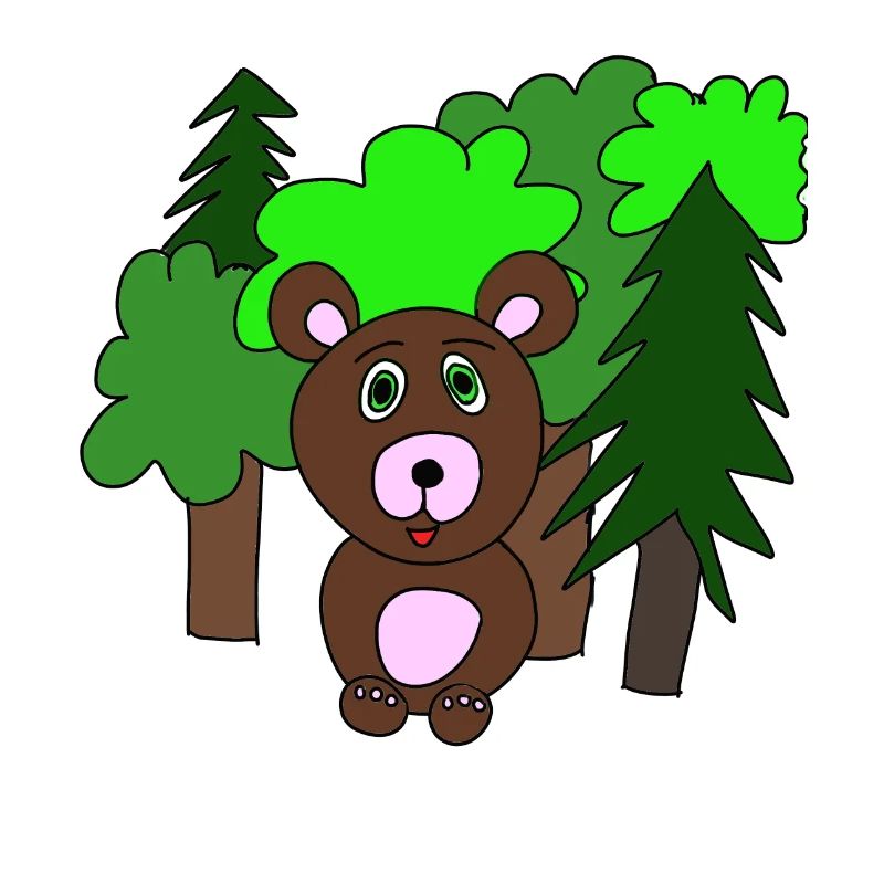 Kleiner Bär im Wald