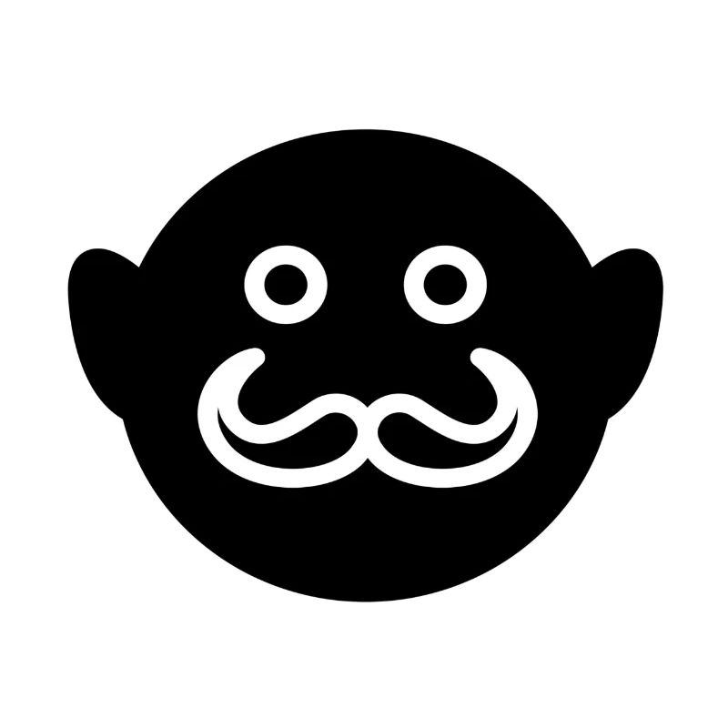 Gesicht Schnurrbart