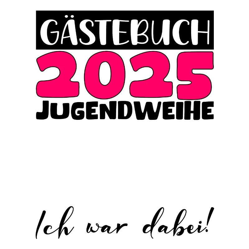 Jugendweihe 2025 Gästebuch Geschenk Mädchen Jungen