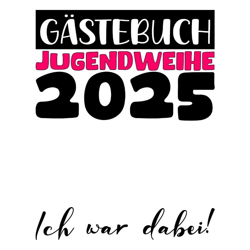 Jugendweihe 2025 Gästebuch Geschenk Mädchen Jungen