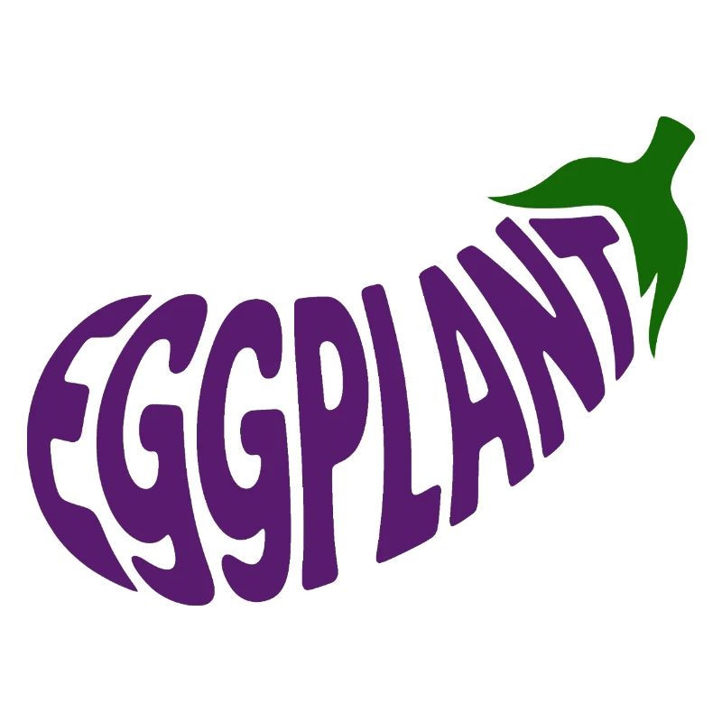 Eggplant - Cool Vegetable Logo