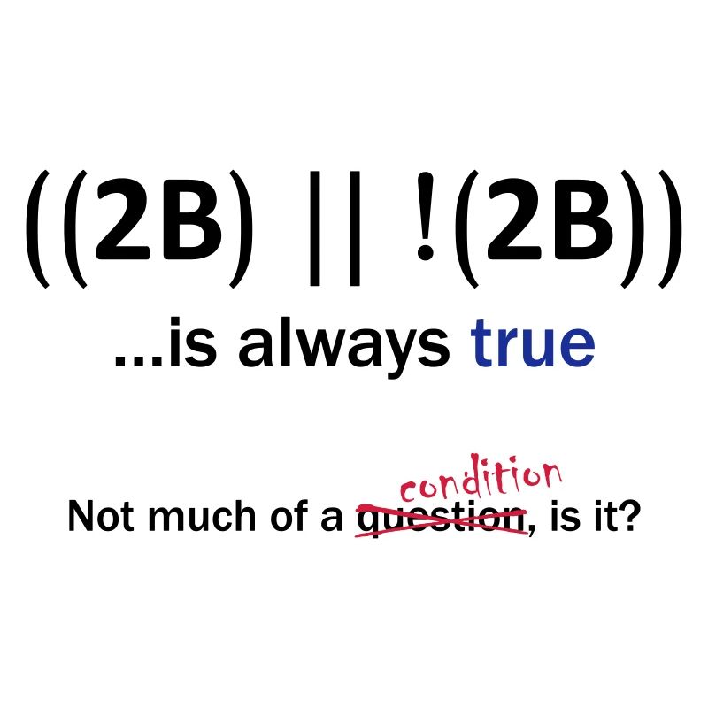 ((2B) || !(2B)) …is always true