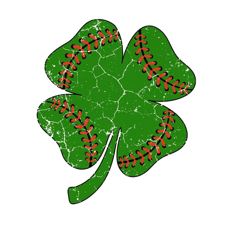 Baseball St Patricks Day, trèfle feuille, trèfle