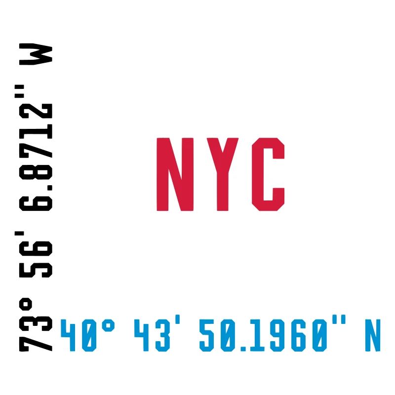 NYC - NEW YORK - GPS COORDINATES / COORDINATES