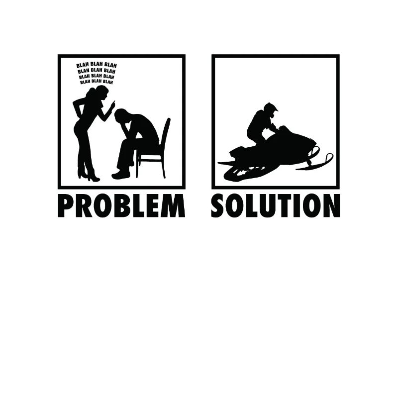 Winter Snow Jet Ski Snowmobile Statement Problem