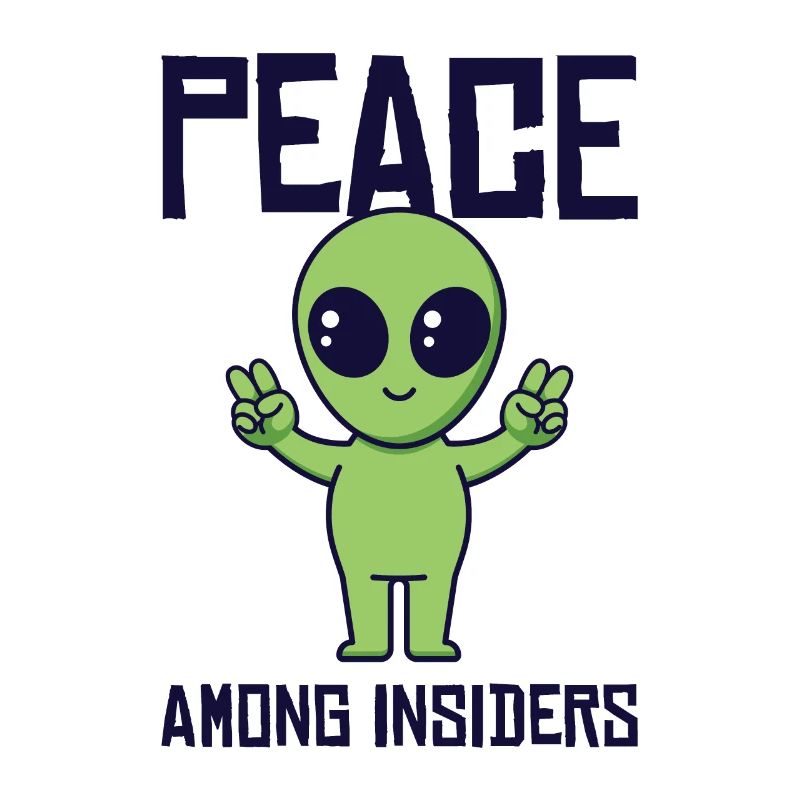 Alien Peace Alien Head Martian Space Outsider