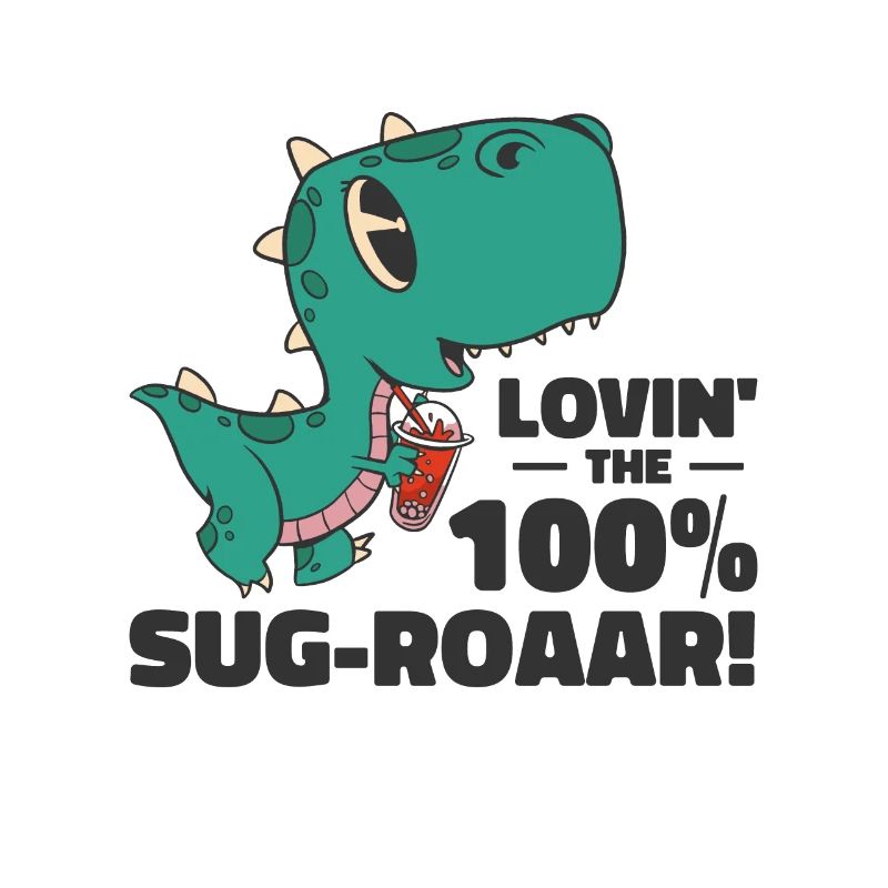 Mignon Bubble Milktea Drink Fan Lover T-rex