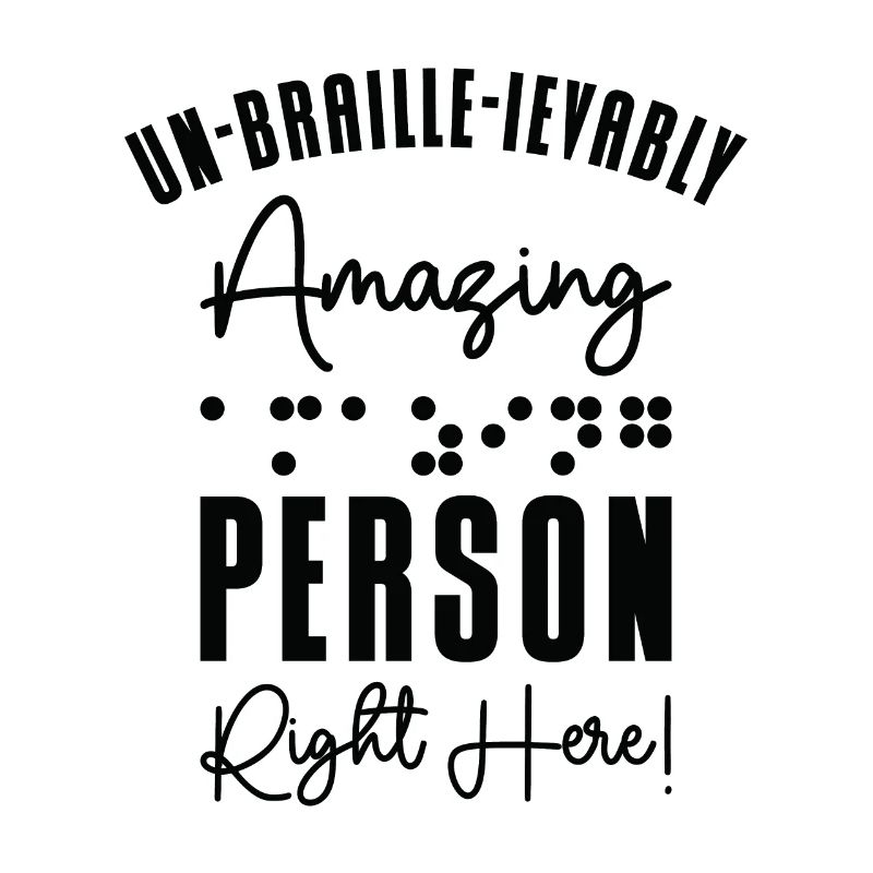 Conscience de la cécité aveugle en braille