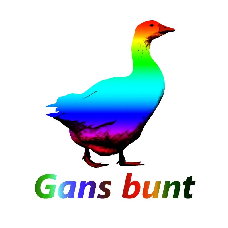 Gans bunt