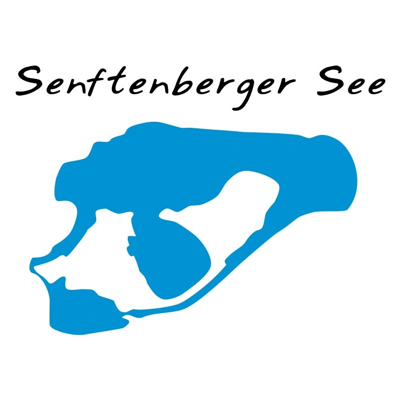 Senftenberger See mit Schriftzug 2 farbig