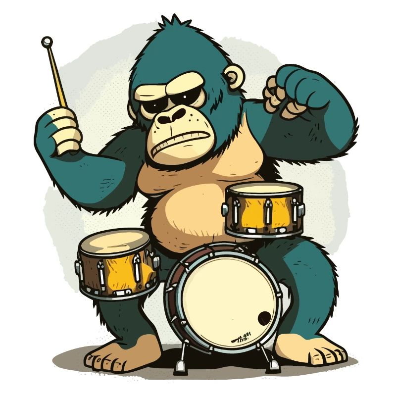 Drumming Gorilla