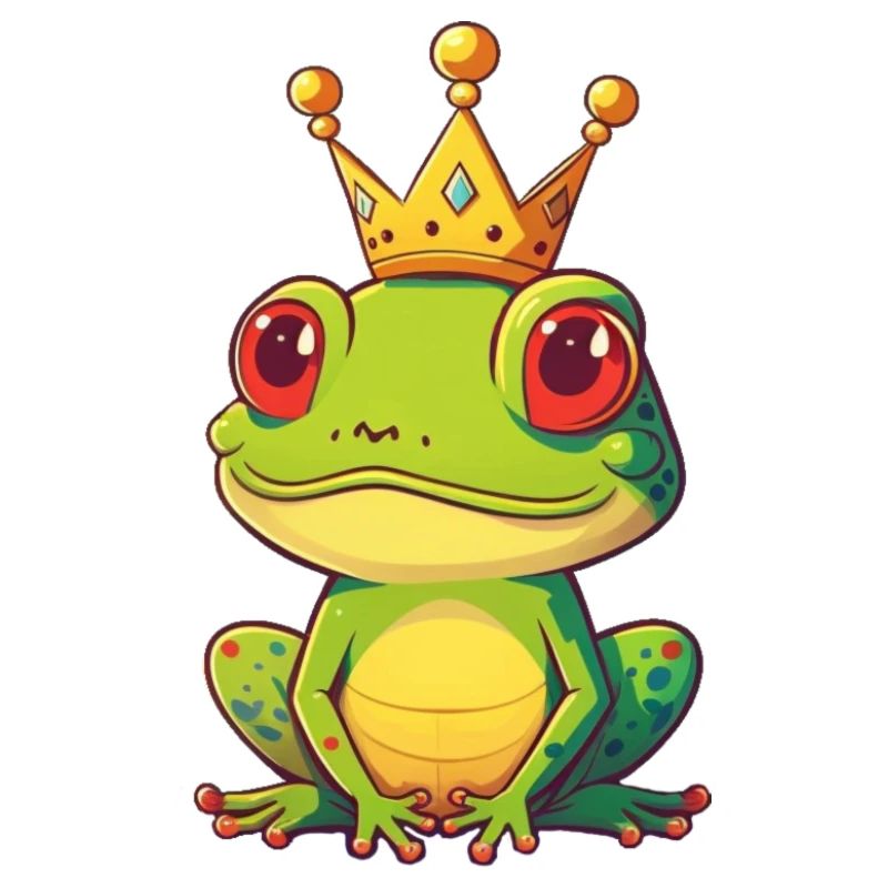 Frosch mit Krone