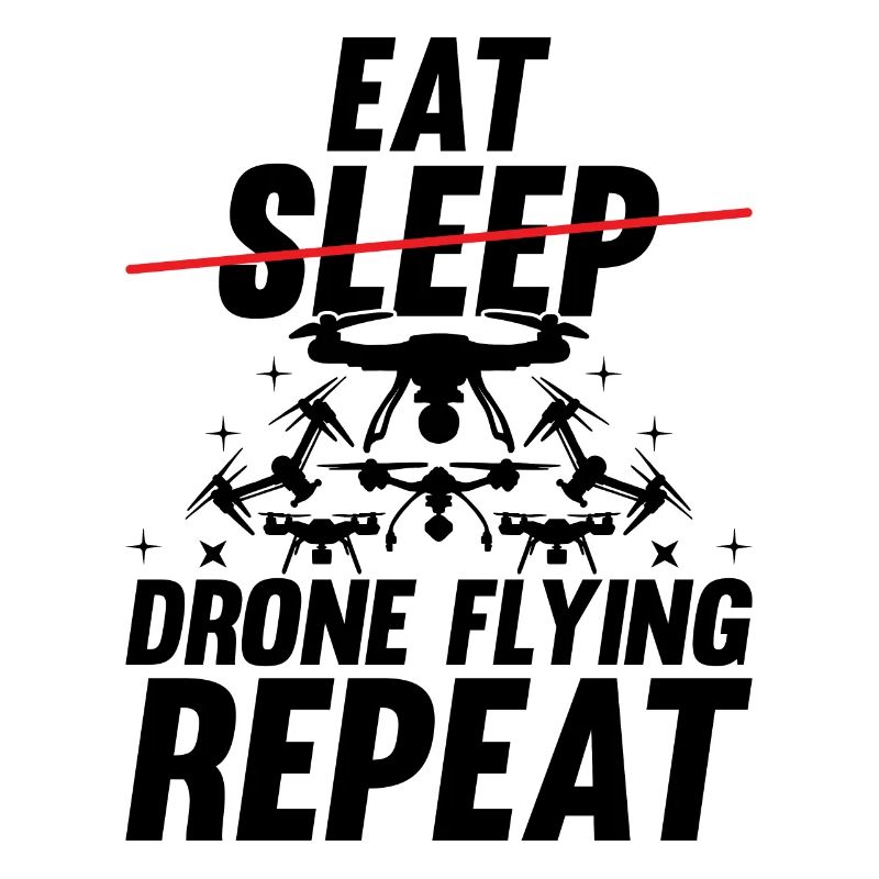 Drone - Manger dormir Drone volant répéter - Funny Dron