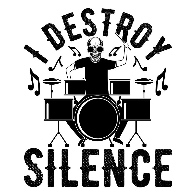 I Destroy The Silence Drums Set Drum Player