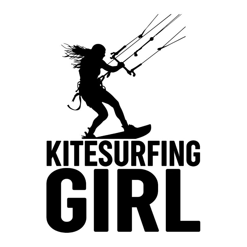 Fille kitesurfeuse