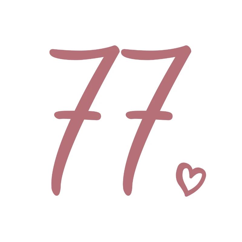 Mignon numéro 77, 77 ans, cadeau de 77e anniversaire