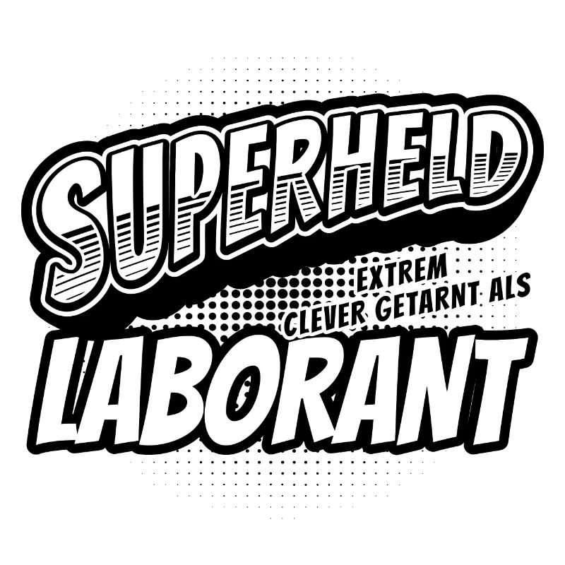 Superheld, clever getarnt als Laborant