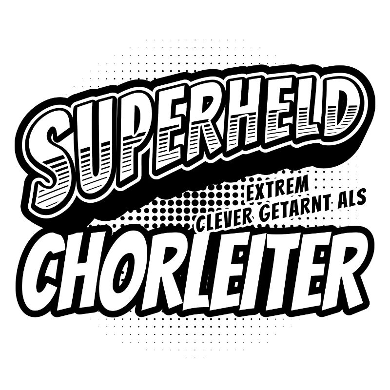 Superheld, clever getarnt als Chorleiter