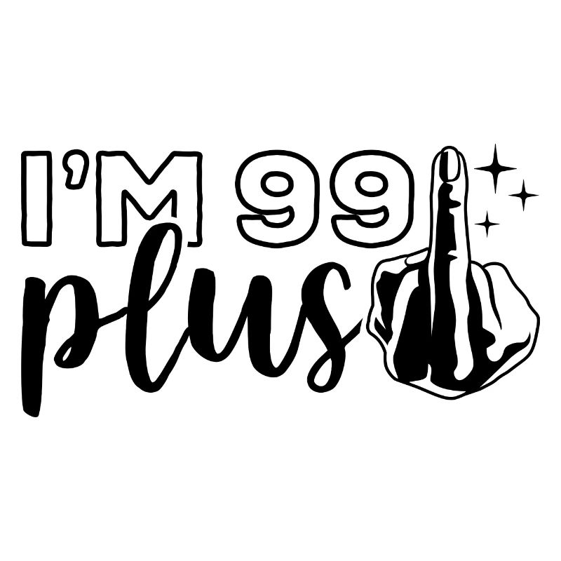 Ich bin 99 plus 1, Mittelfinger 100. Geburtstag