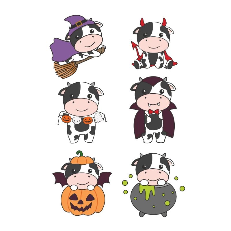 Cow Halloween Devil Pumpkin Vampire Costume