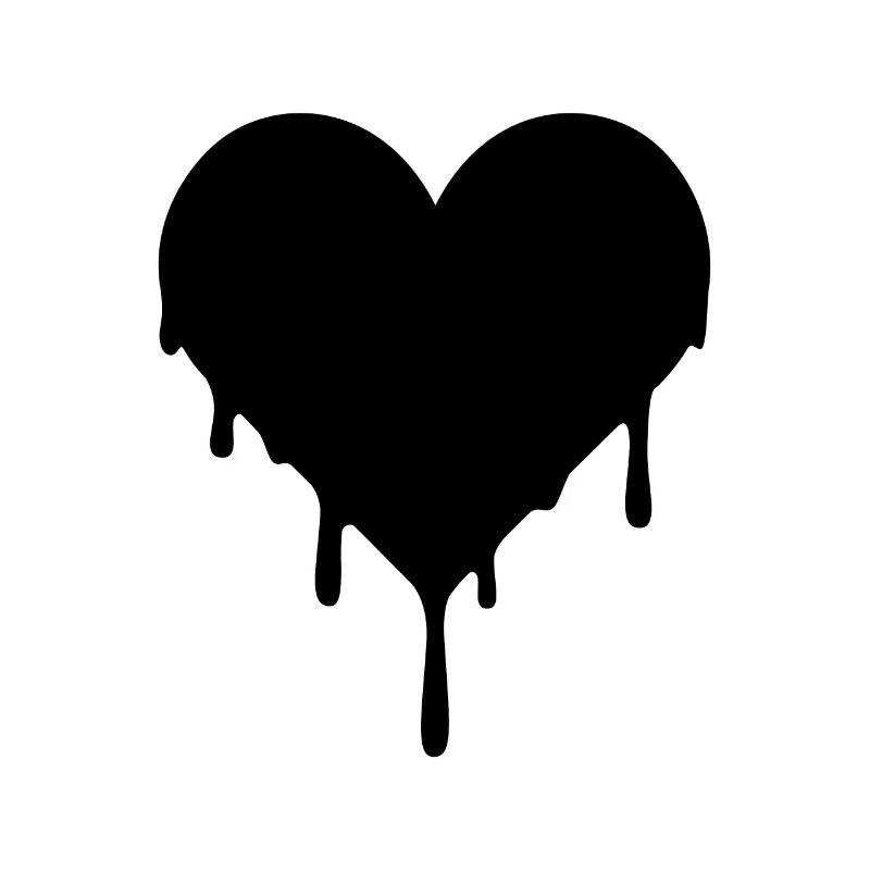 Black Emo Herzblut - schwarzes Herz