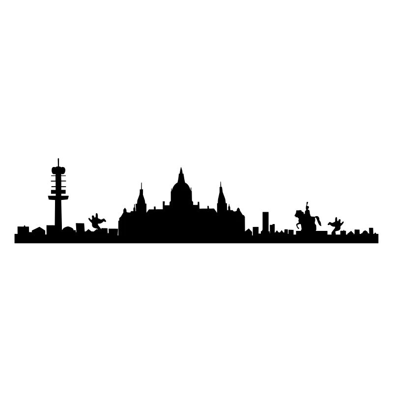 Hanovre skyline - silhouette - basse-Saxe