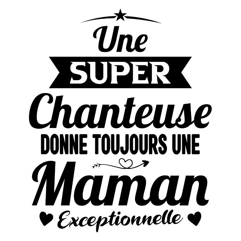 Chanteuse cadeau drôle maman future mère