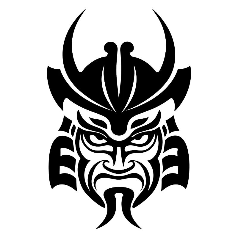 Casque de samouraï Logo Katana Épéiste