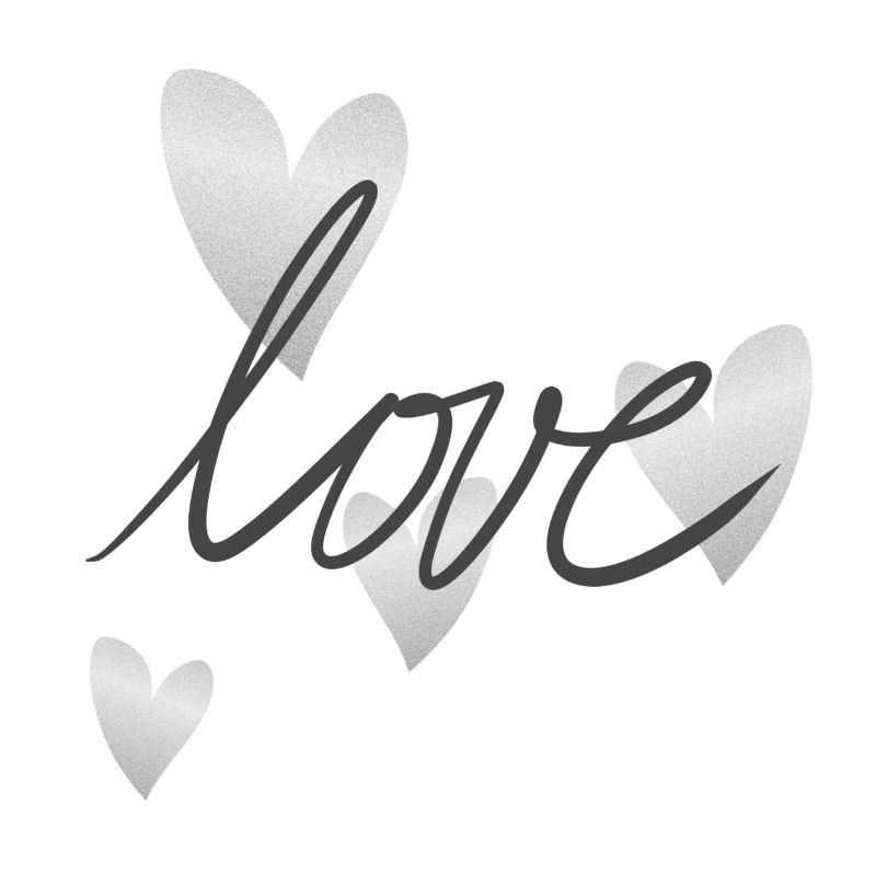herz grau symbol liebe form