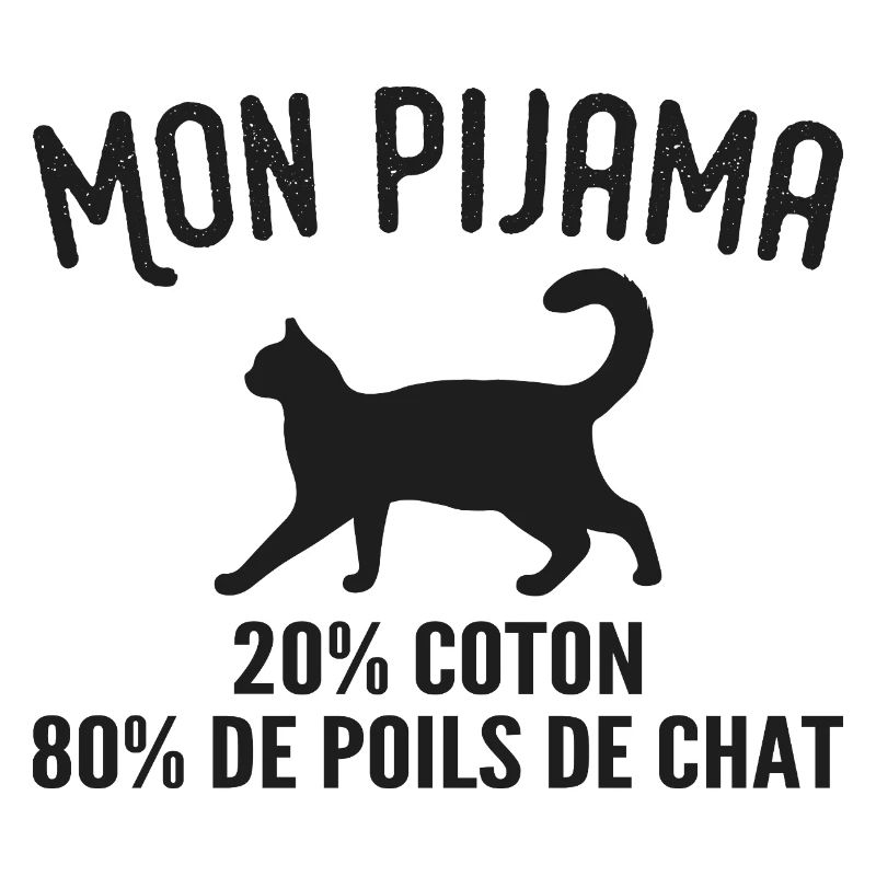 Pyjama De Poils De Chat Humour