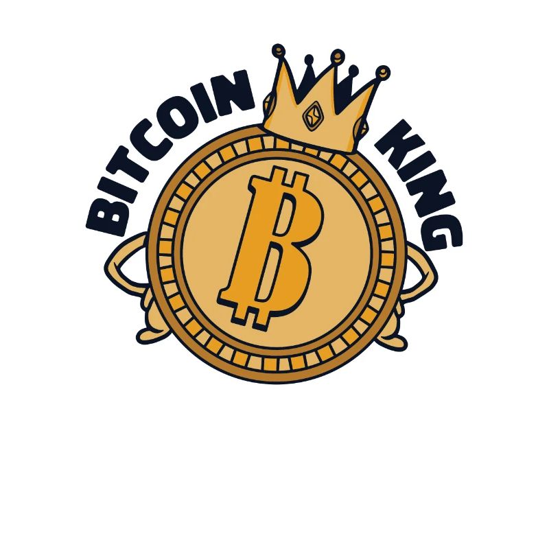 Bitcoin King Cryptocurrency Blockchain Crypto