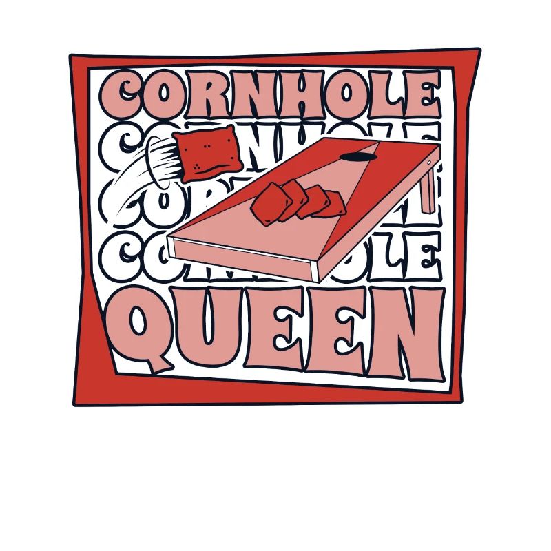 Cornhole Queen Spielbretter Sitzsack Profi