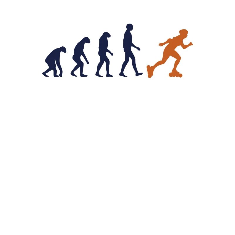 Skater Evolution Retro Rollschuhfahren Entwicklung