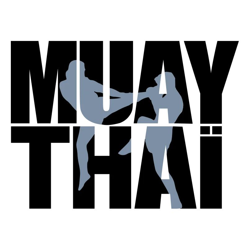 Muay thai logo full Boxe thailandaise