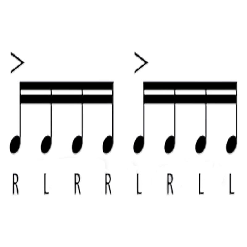 Paradiddle Music Notes Batteur PercussionNiste